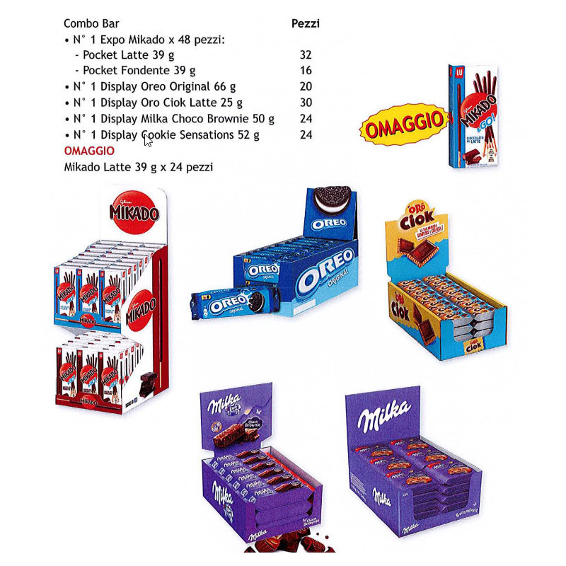 Combo Bar 146pz + Omaggio Mondelez