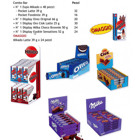 Combo Bar 146pz + Omaggio Mondelez