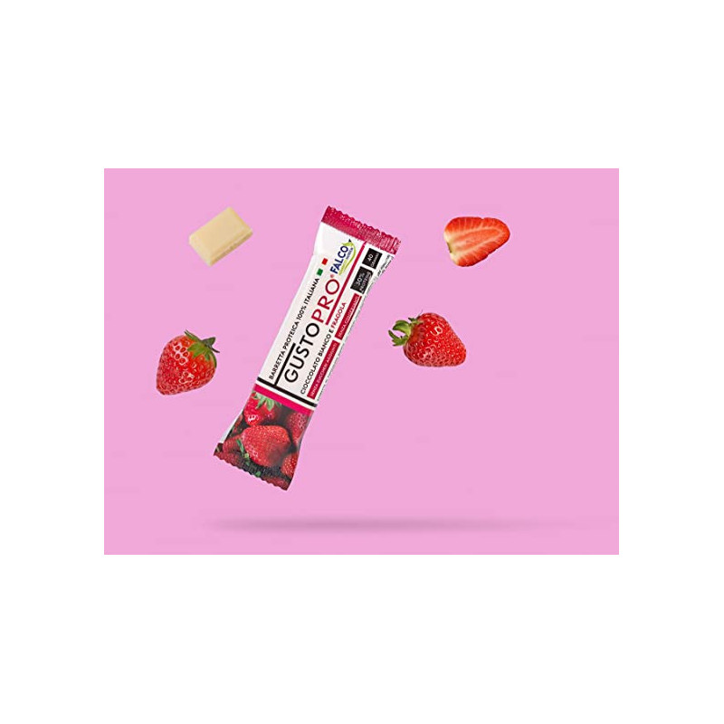 GustoPro Fragola e Cioccolato Bianco 40gr x 24pz Falco