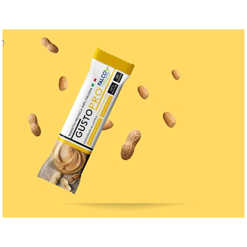GustoPro Cioccolato al Latte e Burro d'Arachidi 40gr x 24pz Falco
