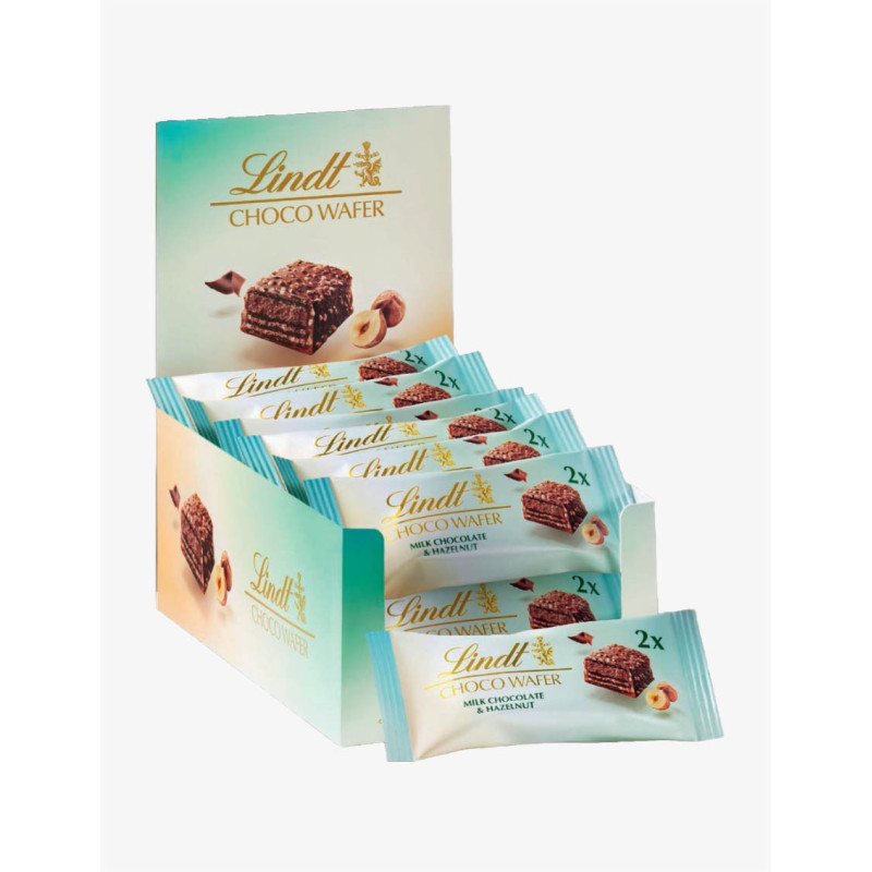 Lindt Choco Wafer Cioccolato al Latte e Nocciole 30gr x 20pz
