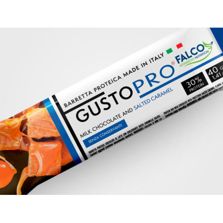 GustoPro Cioccolato al Latte e Caramello Salato 40gr x 24pz Falco