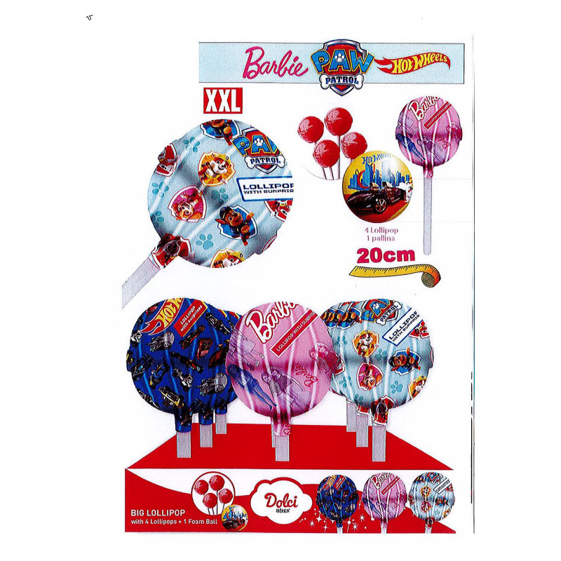 Mega Lollipop con Sorpresa 12pz
