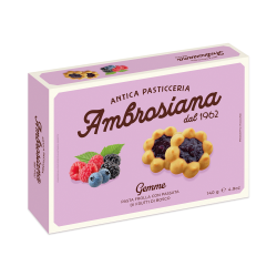 Biscotti Gemme ai Frutti di Bosco 150gr Dolciaria Ambrosiana
