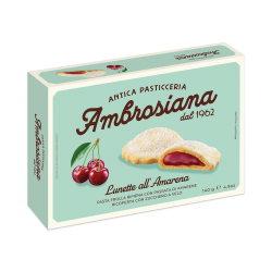 Biscotti Lunette all'Amarena 150gr Dolciaria Ambrosiana