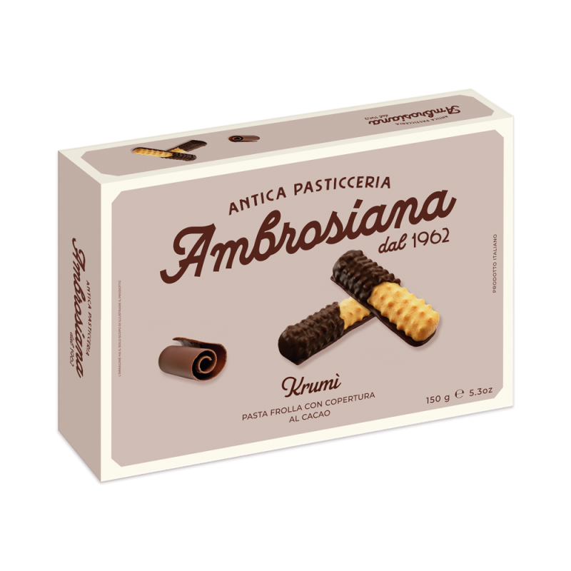 Biscotti Krumì al Cacao 150gr Dolciaria Ambrosiana