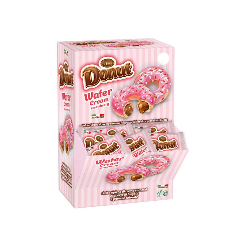 Donut Wafer alla Fragola Messori x 24pz