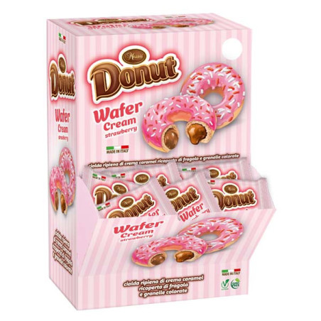 Donut Wafer alla Fragola Messori x 24pz