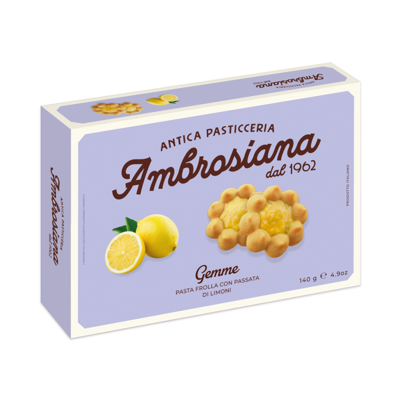 Biscotti Gemme con Passata di Limoni 150gr Dolciaria Ambrosiana