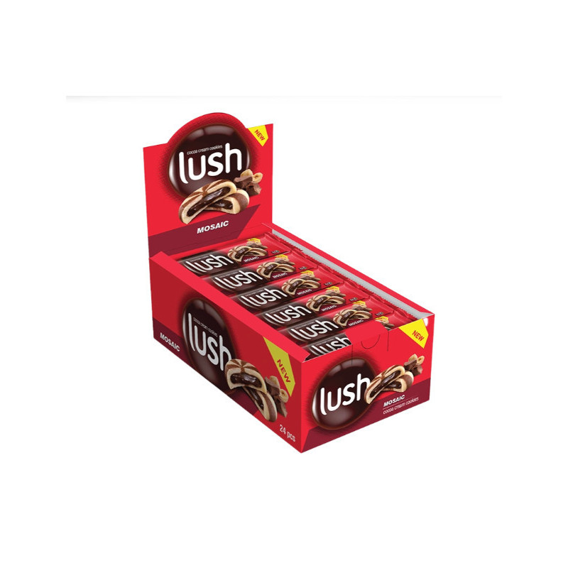Lush Mosaic Biscotto Ripieno al Caramello 51gr x 24pz