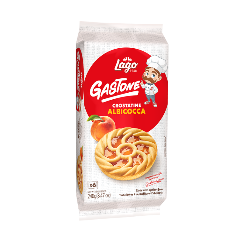Crostatina Albicocca 40gr x 6pz Gastone Lago
