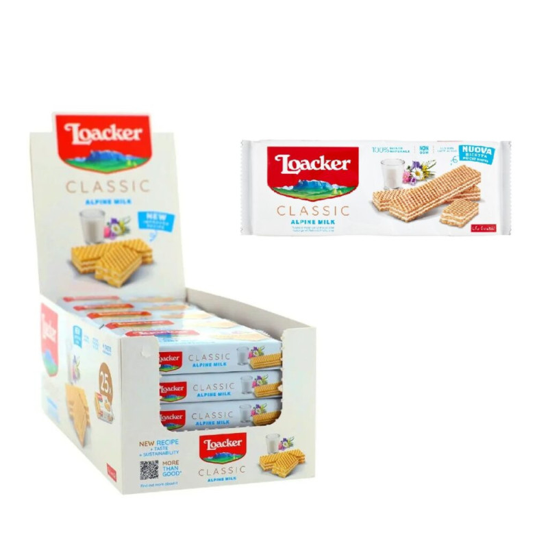 Loacker Wafer al Latte Alpino 45gr x 25pz