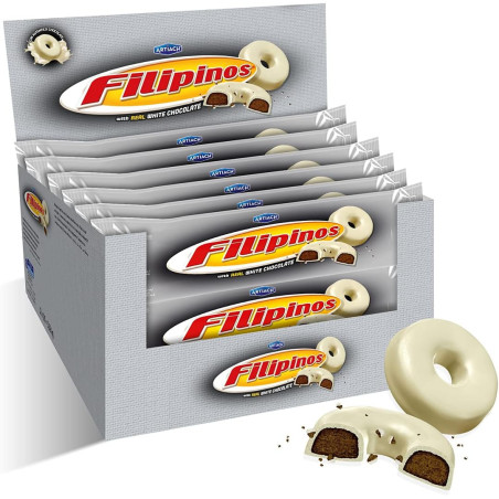 Filipinos Cioc. Bianco 128gr x 12pz
