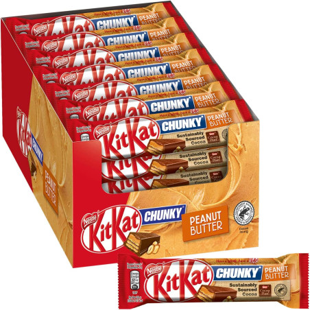 KitKat Chunky Peanut Burro d'Arachidi 42gr x 24pz