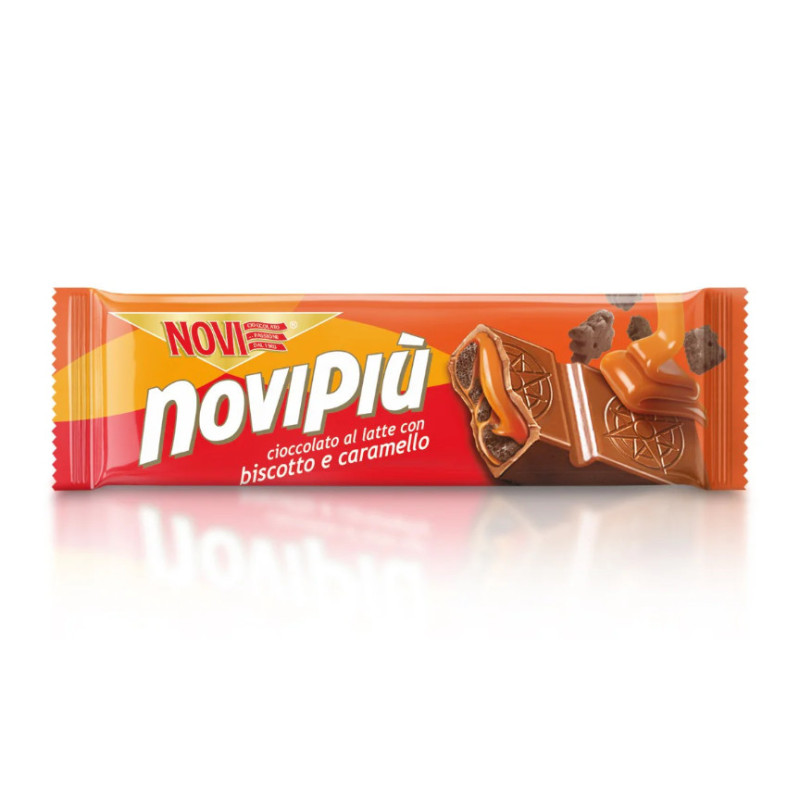 NoviPiù Barretta Biscotto e Caramello da 30gr x 30pz