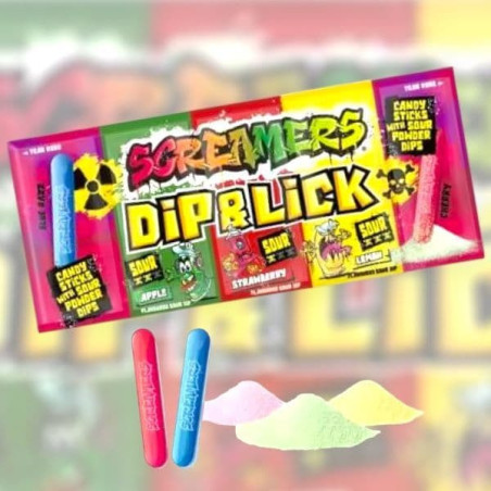 Screamers Dip & Lick Caramelle 40gr x 24pz