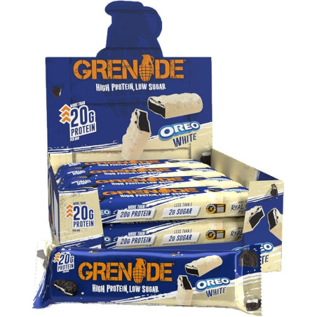 Grenade Barretta Proteica Oreo White 35gr x 18pz Mondelez