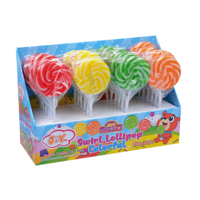 Swirl Lecca Lecca Colorful 40gr x 24pz Joygum