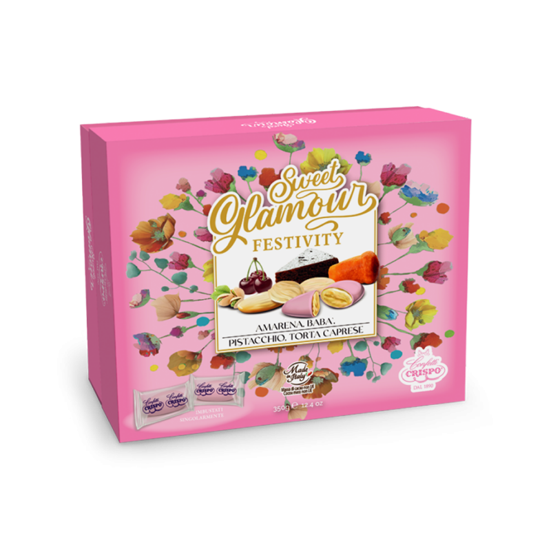 Crispo Confetti Sweet Glamour Rosa 350gr