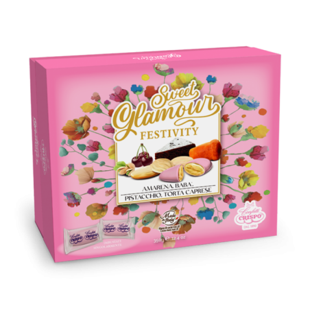 Crispo Confetti Sweet Glamour Rosa 350gr