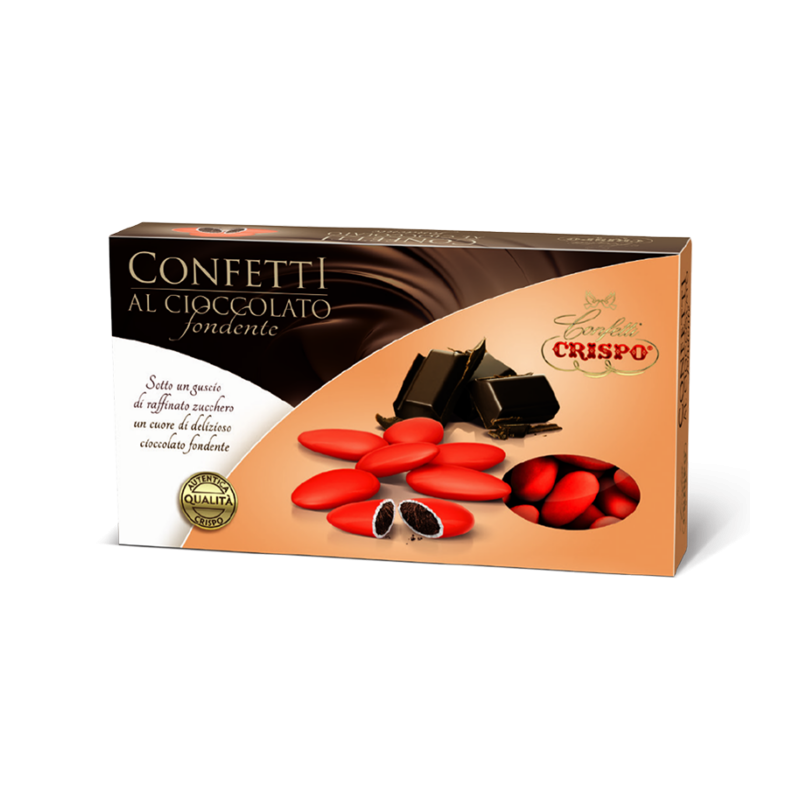 Crispo Confetti Cioccolato Fondente Rossi 1kg