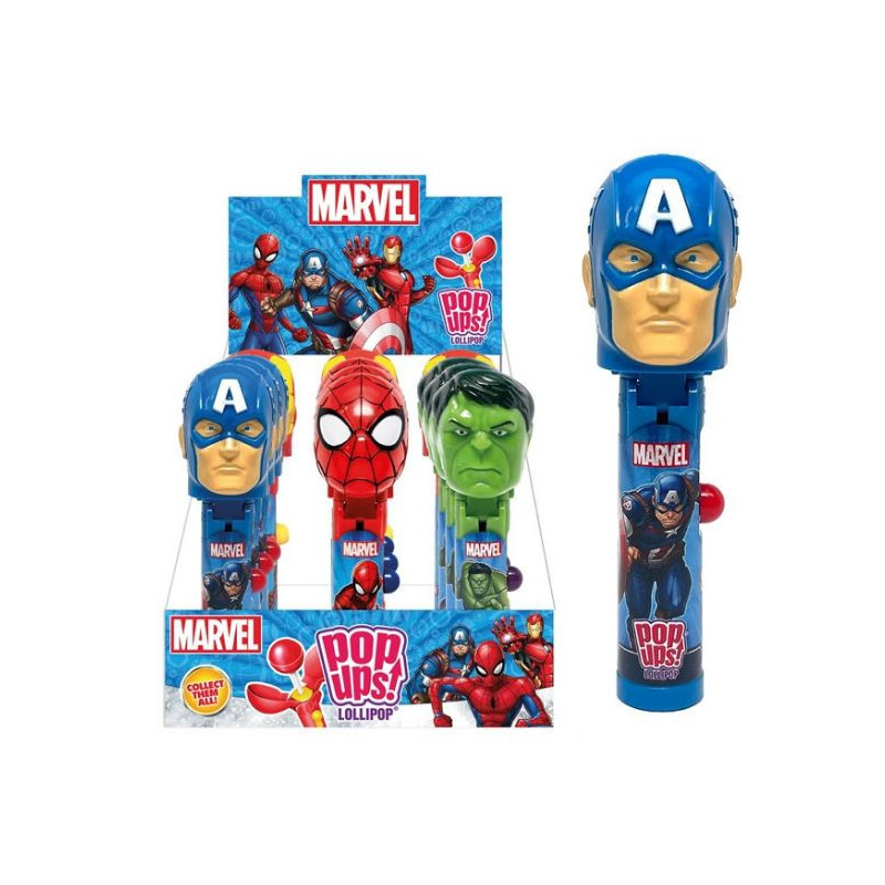 Pop Ups LeccaLecca Marvel 30gr x 12pz Casa del Dolce