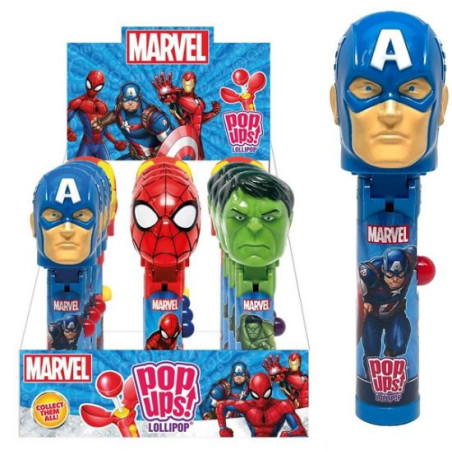 Pop Ups LeccaLecca Marvel 30gr x 12pz Casa del Dolce