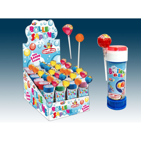 Bolle di Sapone con Lecca Lecca gr.8 x 24pz Casa del Dolce