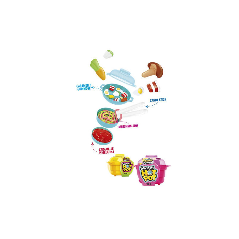 Sweet Hot Pot Caramelle Gommose 48gr x 12pz Joygum
