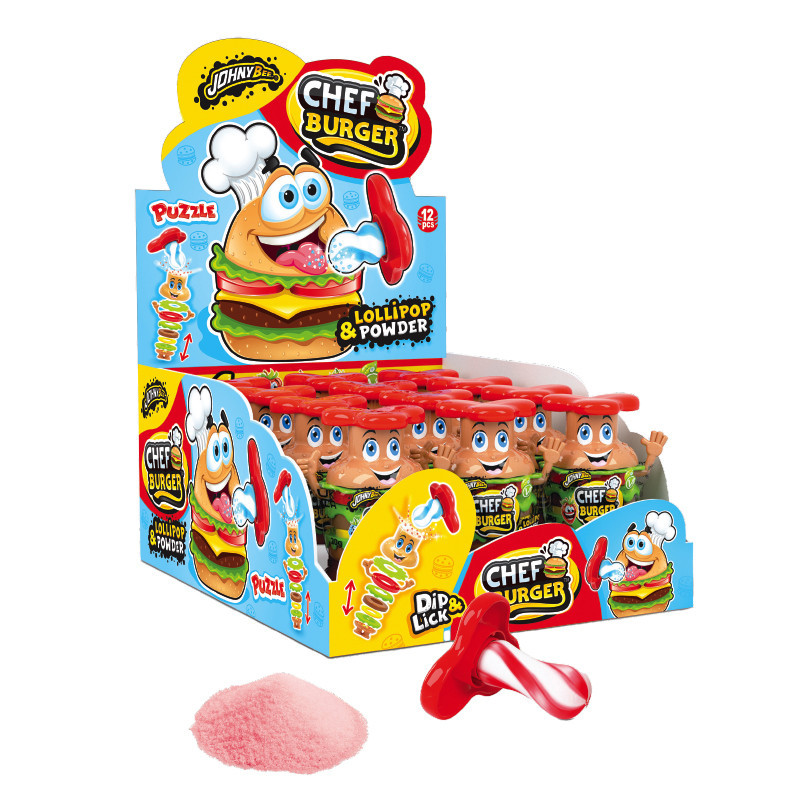 Chef Burger Lecca Lecca 20gr x 12pz Joygum