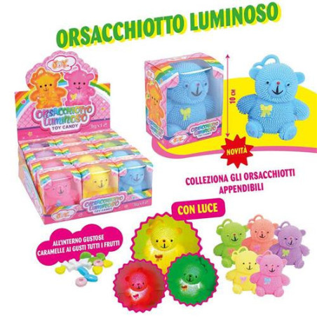 Orsacchiotto Luminoso con Caramelle 5g x 12pz Joygum