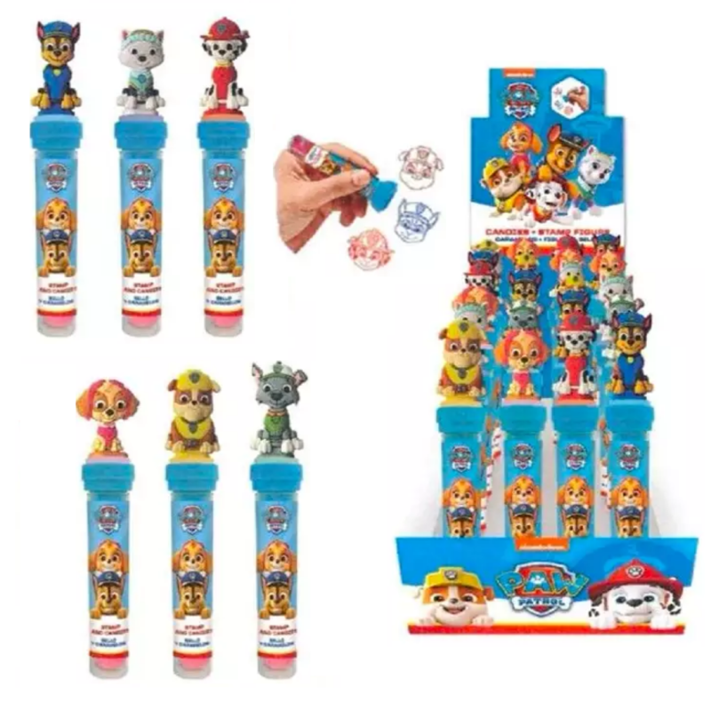 Paw Patrol Timbrino con Caramelle 8gr x 24pz Gunz
