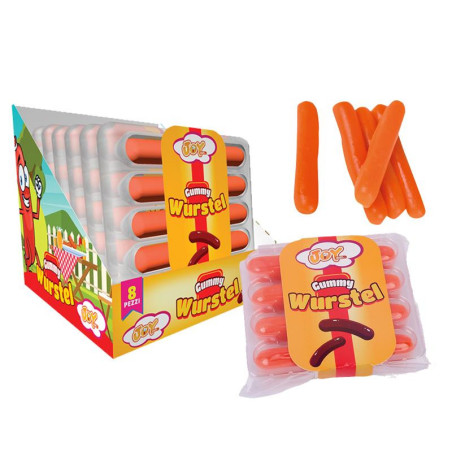 Wurstel Gummy Caramelle Gommose 80gr x 8pz Joygum