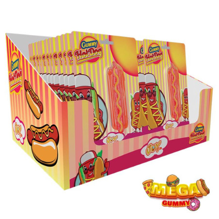 Hot Dog Gummy Caramelle Gommose 80gr x 24pz Joygum