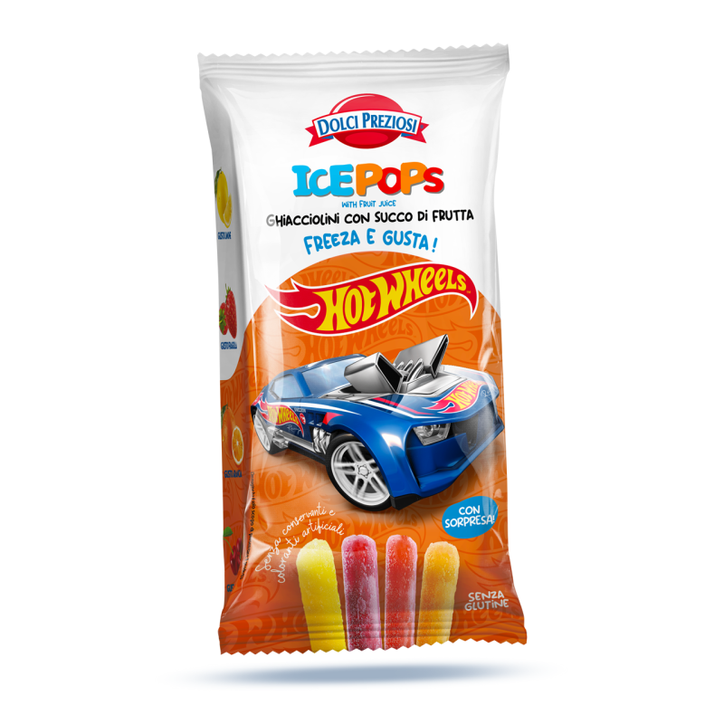 Ice Pops Hot Wheels Giacciolini 400ml Dolci Preziosi