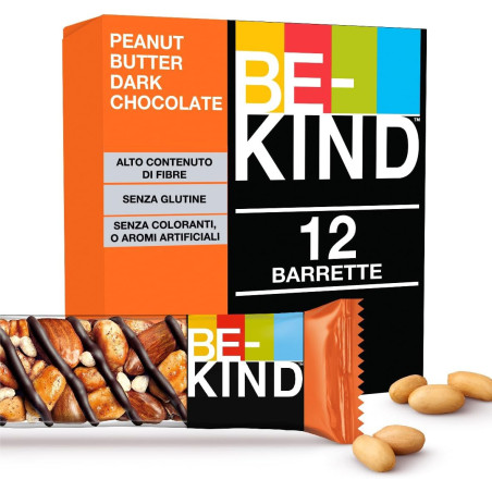 Be Kind Barretta Burro di Arachidi e C. Fondente 40gr x 12pz