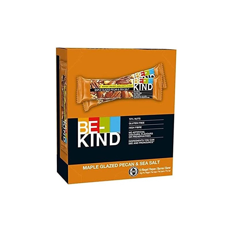 Be Kind Barretta Noci Pecan Scir. d'Acero e Sale 40gr x 12pz