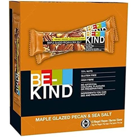 Be Kind Barretta Noci Pecan Scir. d'Acero e Sale 40gr x 12pz