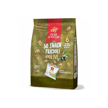 Taralli Tricioli alle Olive Multipack 35gr x 6pz Fiore di Puglia