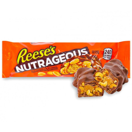Reese's Nutrageous Barretta al Burro d'Arachidi 47gr x 18pz