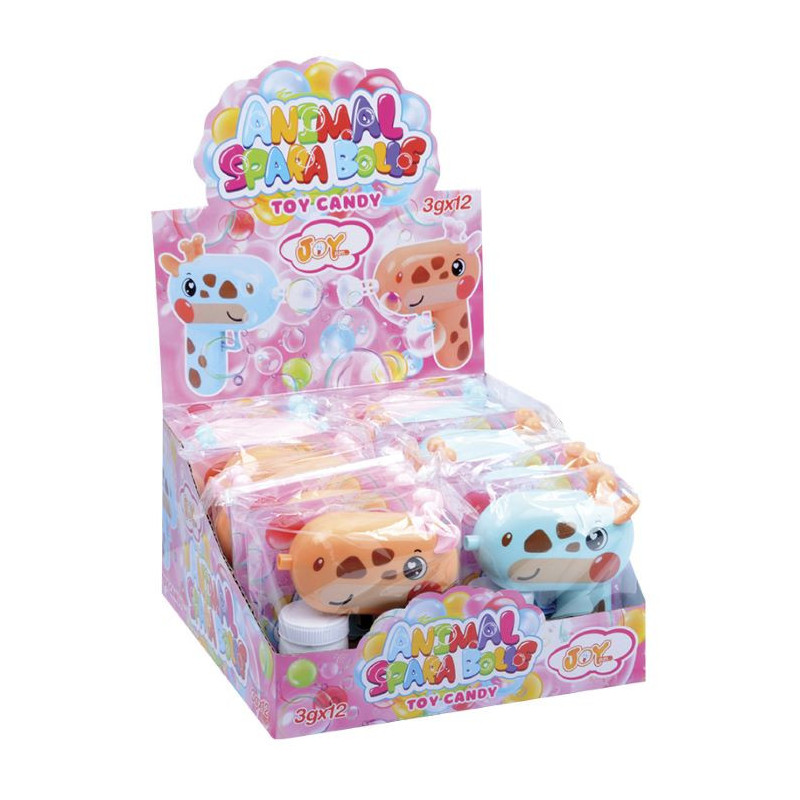 Animali Spara Bolle x 12pz Joygum