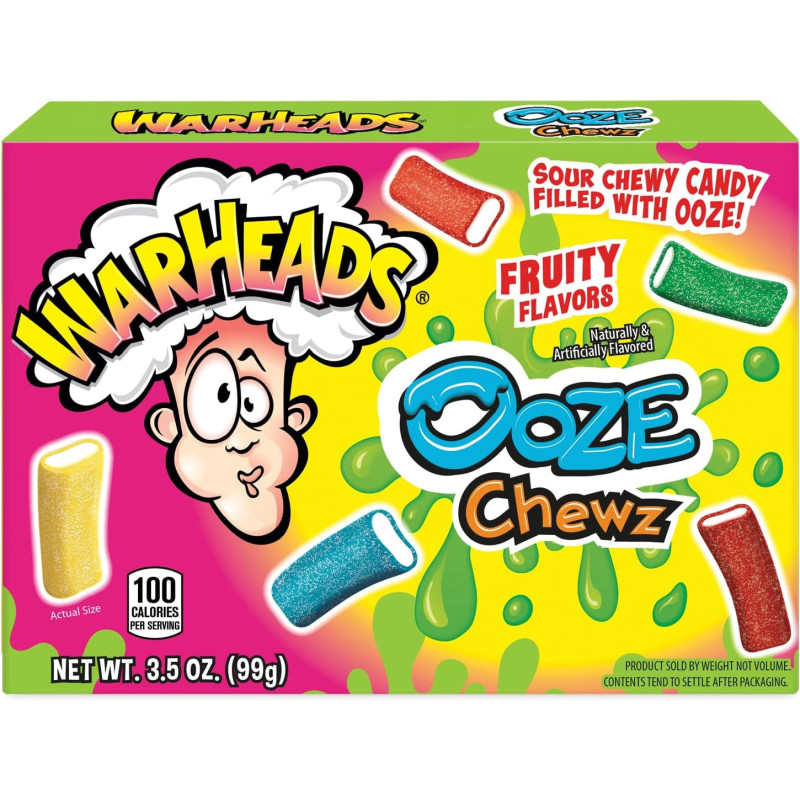 Warheads Ooze Car. Masticabili con Ripieno Acido 99gr x 12pz