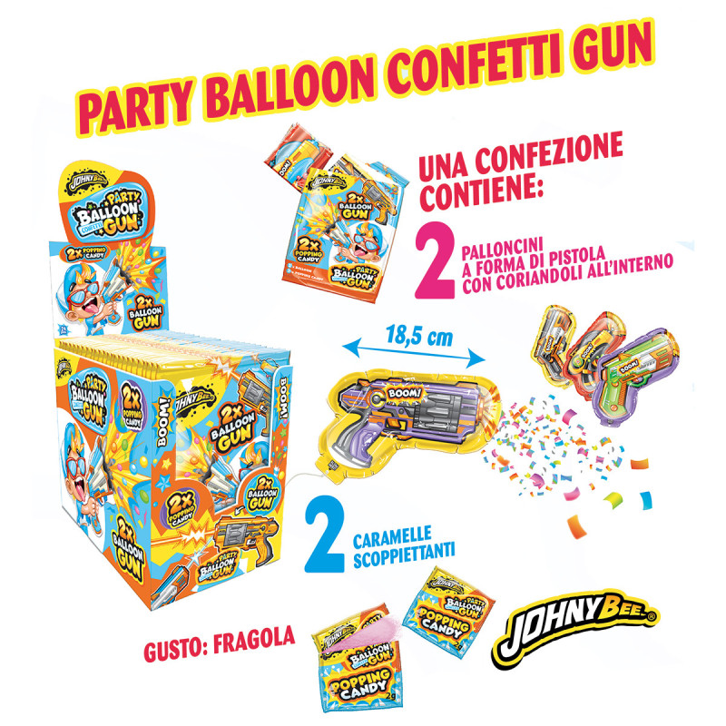 Party Balloon Confetti Gun x 24pz Joygum