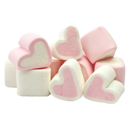 Cuori Marshmallow Rosa 900gr Bulgari Senza Glutine