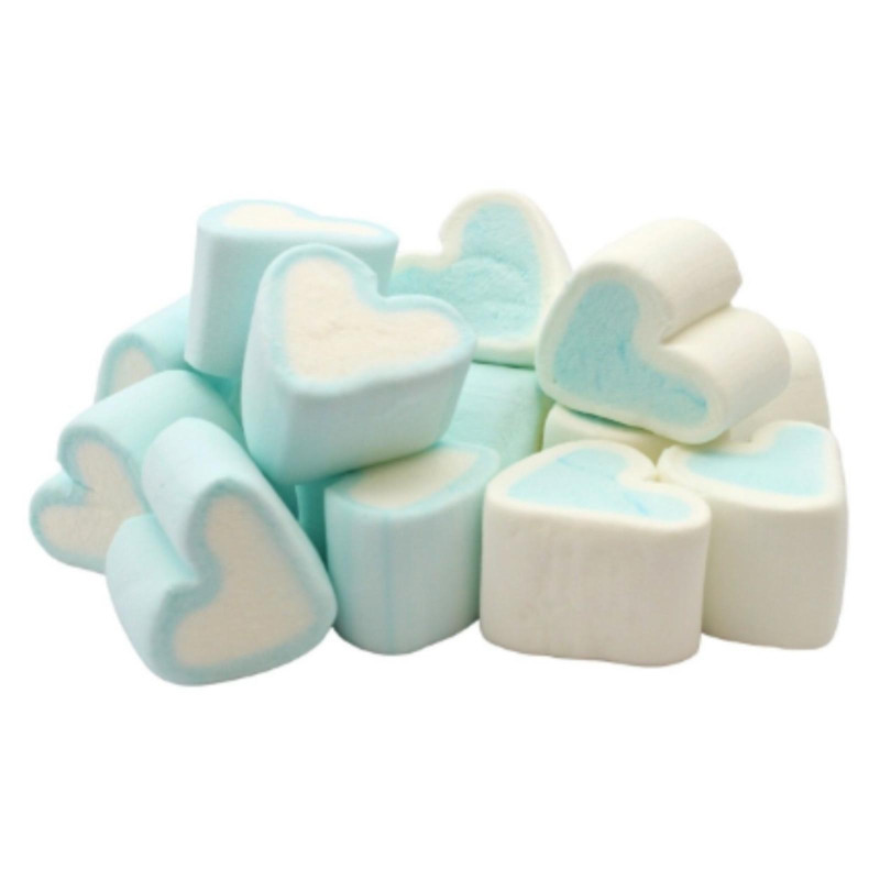 Cuori Marshmallow Azzurri 900gr Bulgari Senza Glutine