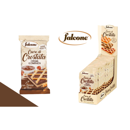 Cuor di Crostata alla Gianduia con Farina di Riso 60gr x 13pz Falcone Dolciaria