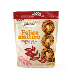 Felice Mattino Ciambelline con Gocce di Cioccolato 500gr Falcone Dolciaria