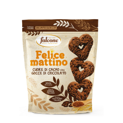 Felice Mattino Cuore di Cacao con Gocce di Cioccolato 500gr Falcone Dolciaria