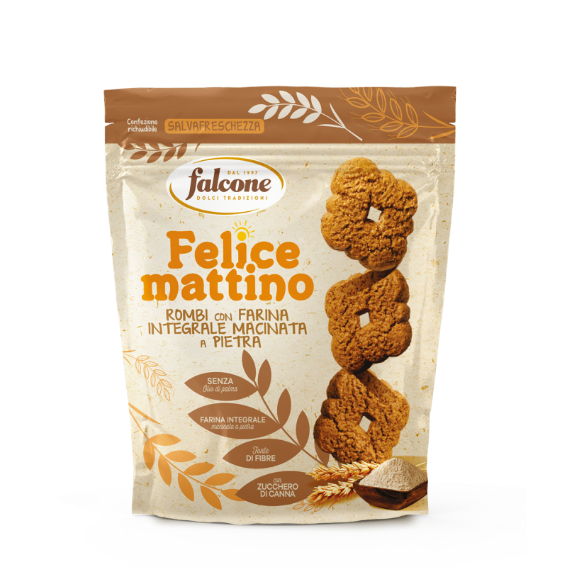 Felice Mattino Rombi con Farina Integrale 500gr Falcone Dolciaria