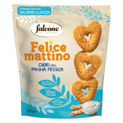 Felice Mattino Cuori con Panna Fresca 500gr Falcone Dolciaria